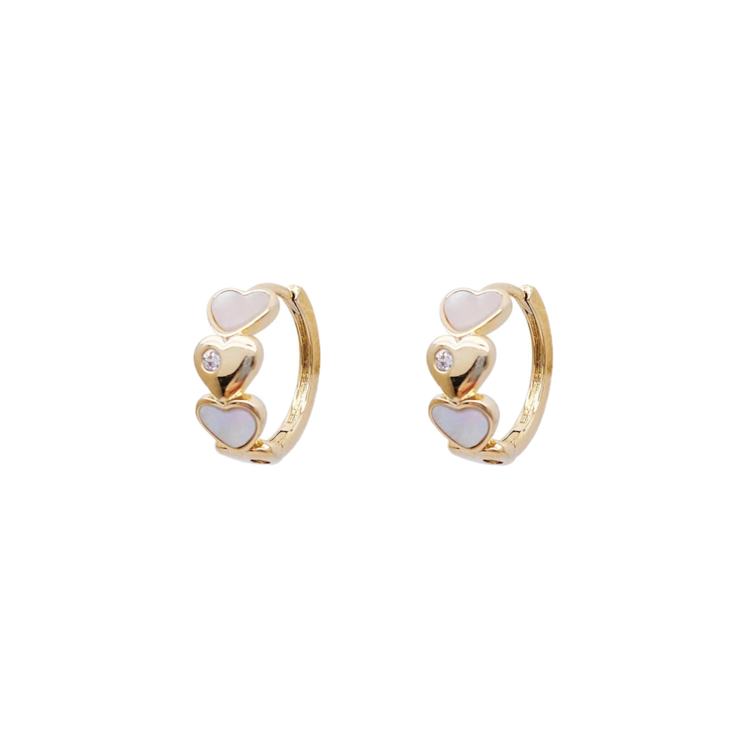 Design Shell Heart Earrings