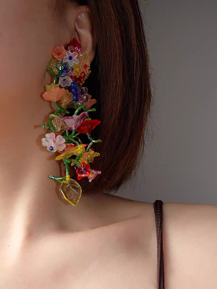 Romantic Floral Drop Earrings