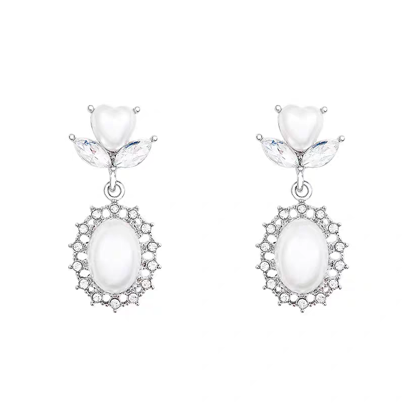 French Elegant Exquisite Pearl  Earrings