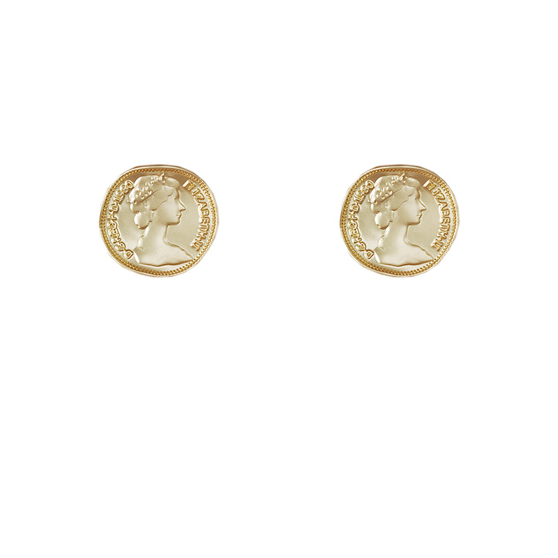Mini Coin Stud Earring
